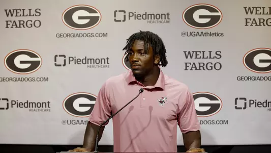 Nate Frazier speaking at Pre-Tennessee State Press Conference