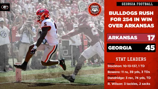 26FB Frierson Postgame graphic - Arkansas