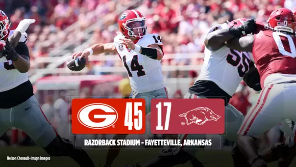 26FB Score - Georgia 45, Arkansas 17