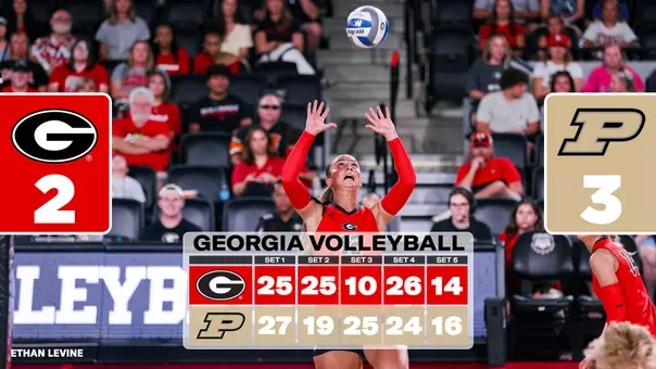 26VB Score - Georgia 2, Purdue 3