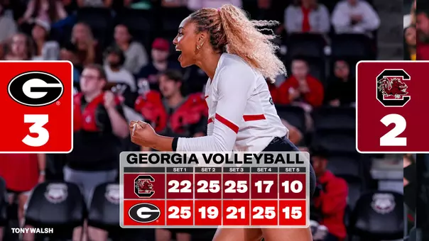 26VB Score - Georgia 3, South Carolina 2