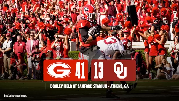 26FB Score - Georgia 41, Oklahoma 13