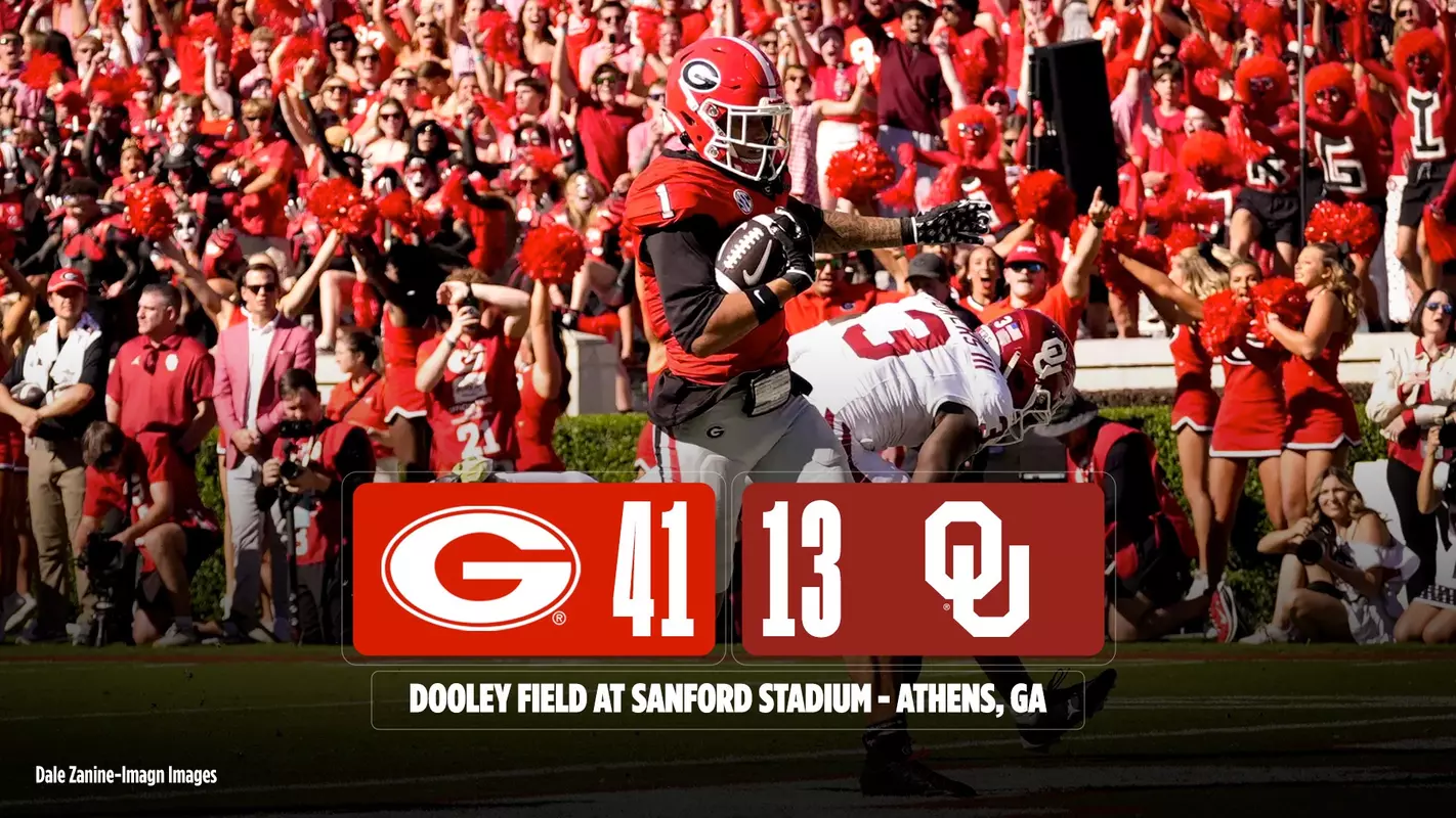 26FB Score - Georgia 41, Oklahoma 13