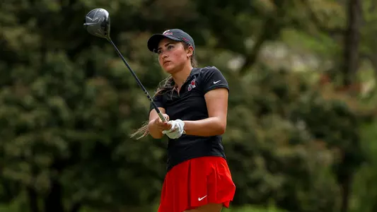 Gabriella Albert competes in the second round of the 2026 Liz Murphey Collegiate Classic (photo by Leila Woods).