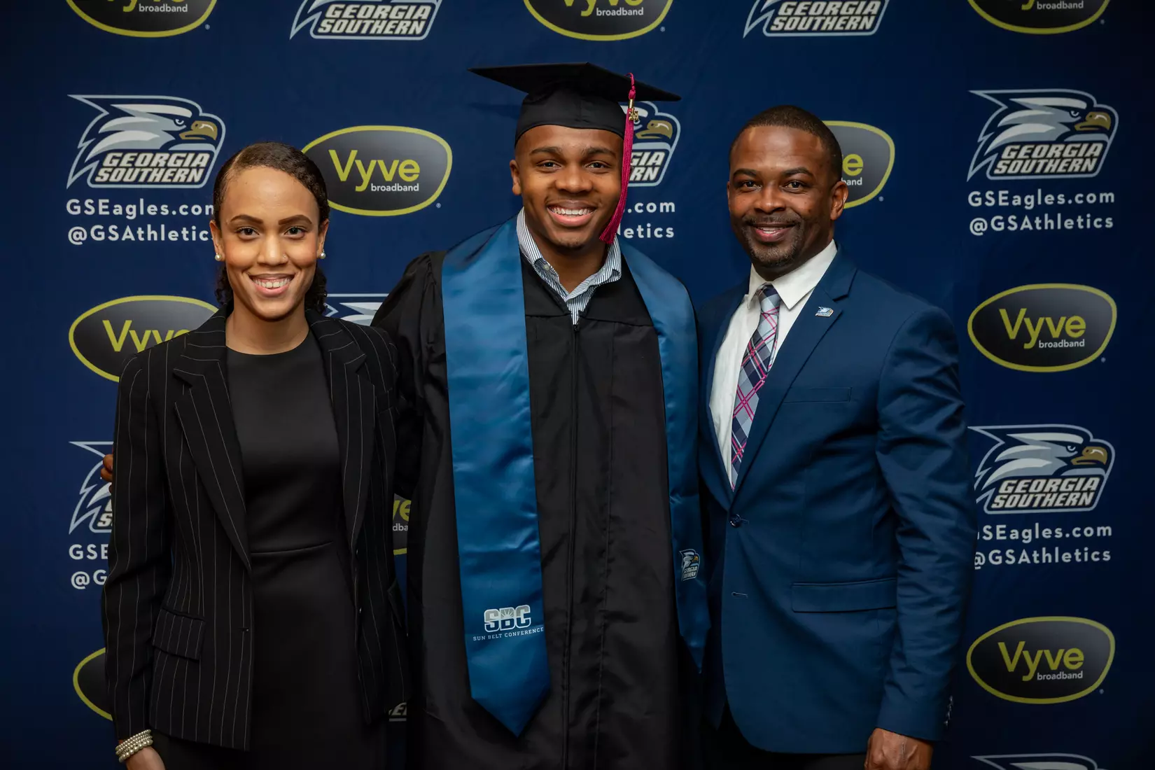 STATESBORO, GEORGIA - DECEMBER 9: Georgia Southern Athletics honors its graduating seniors in the Fall 2021 Stole Ceremony on December 9, 2021 in Statesboro, Georgia