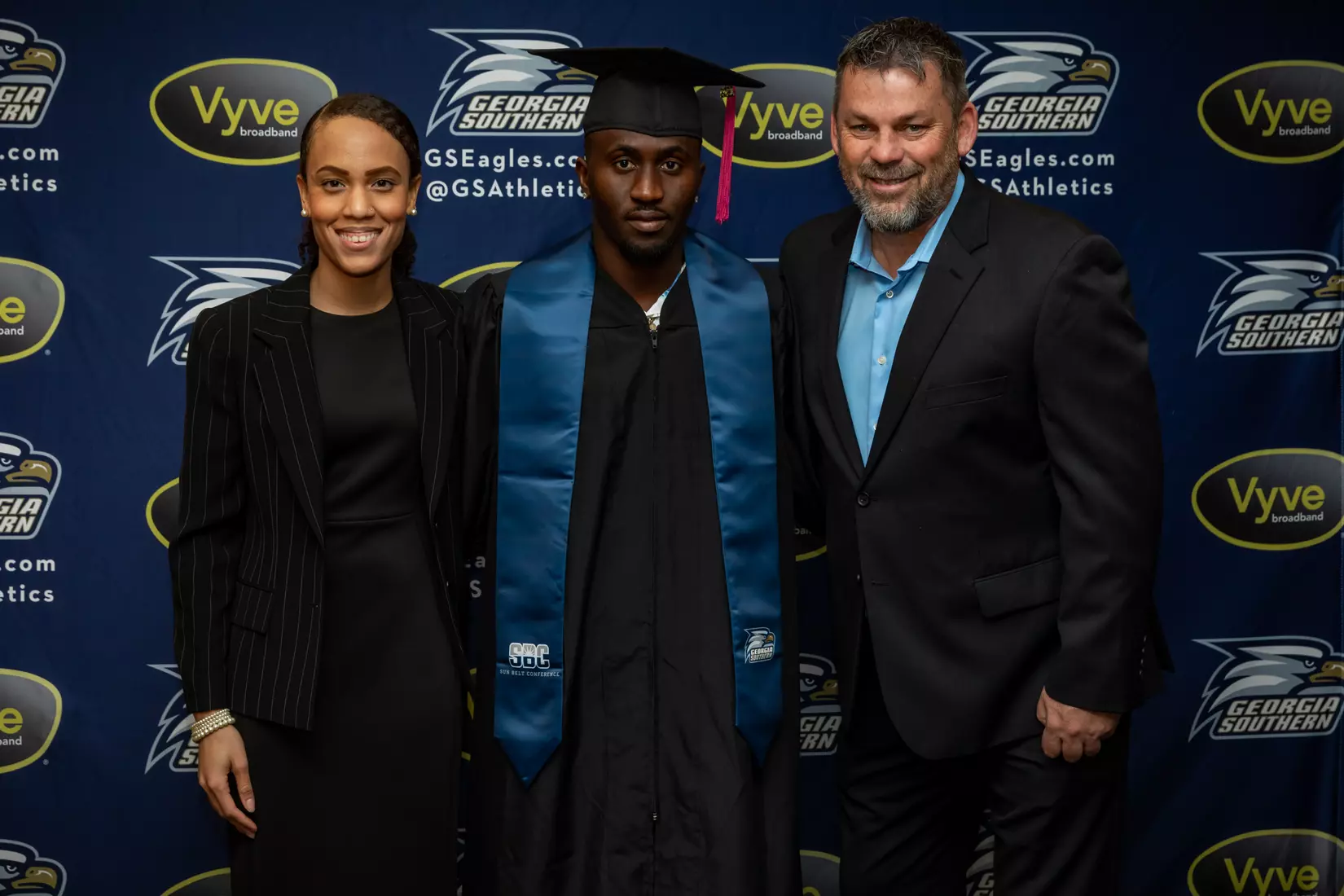 STATESBORO, GEORGIA - DECEMBER 9: Georgia Southern Athletics honors its graduating seniors in the Fall 2021 Stole Ceremony on December 9, 2021 in Statesboro, Georgia