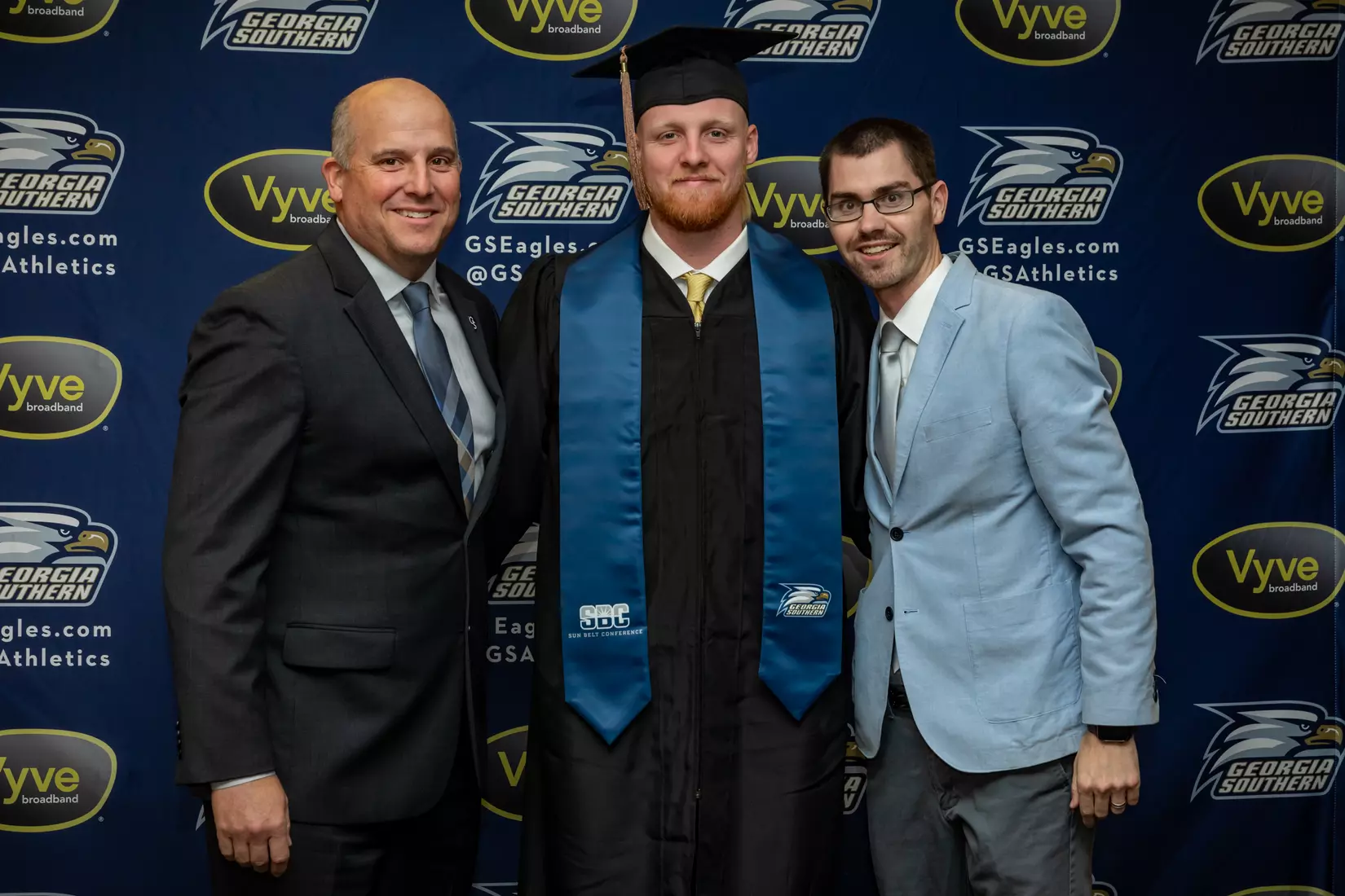 STATESBORO, GEORGIA - DECEMBER 9: Georgia Southern Athletics honors its graduating seniors in the Fall 2021 Stole Ceremony on December 9, 2021 in Statesboro, Georgia