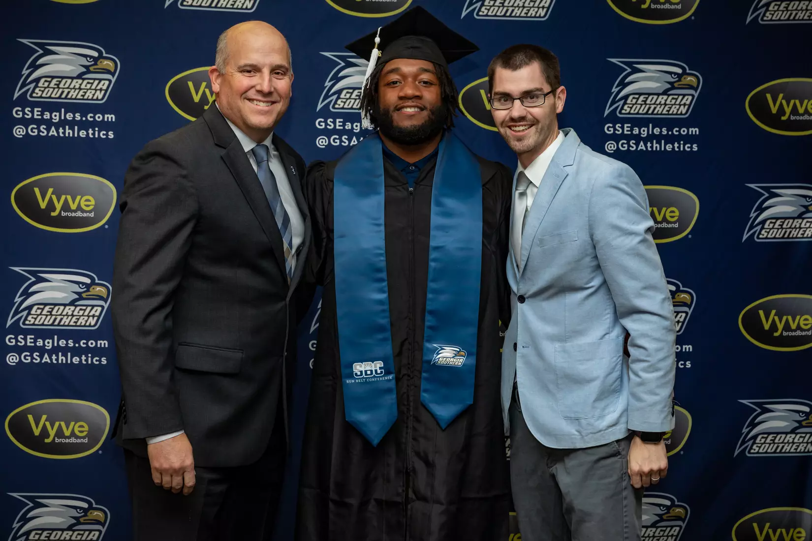 STATESBORO, GEORGIA - DECEMBER 9: Georgia Southern Athletics honors its graduating seniors in the Fall 2021 Stole Ceremony on December 9, 2021 in Statesboro, Georgia