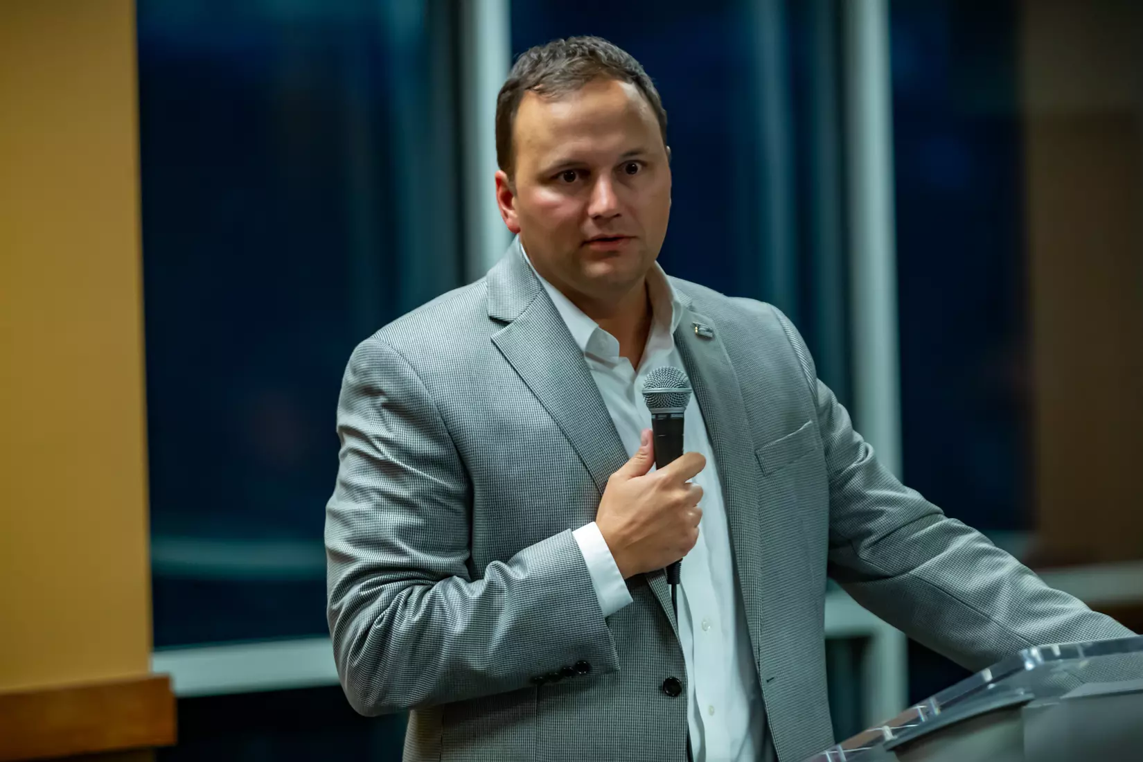 STATESBORO, GEORGIA - DECEMBER 9: Georgia Southern Athletics honors its graduating seniors in the Fall 2021 Stole Ceremony on December 9, 2021 in Statesboro, Georgia