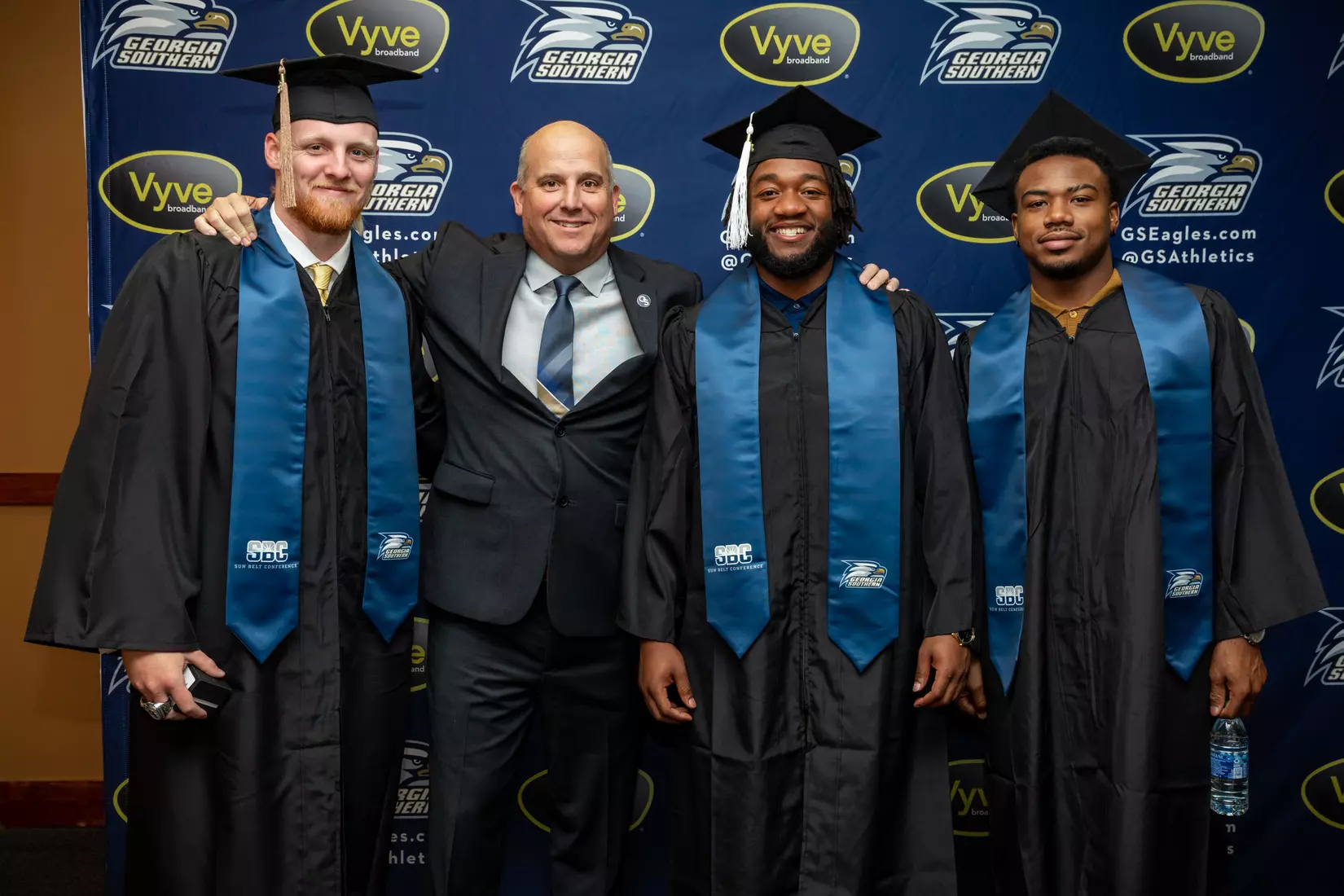 STATESBORO, GEORGIA - DECEMBER 9: Georgia Southern Athletics honors its graduating seniors in the Fall 2021 Stole Ceremony on December 9, 2021 in Statesboro, Georgia