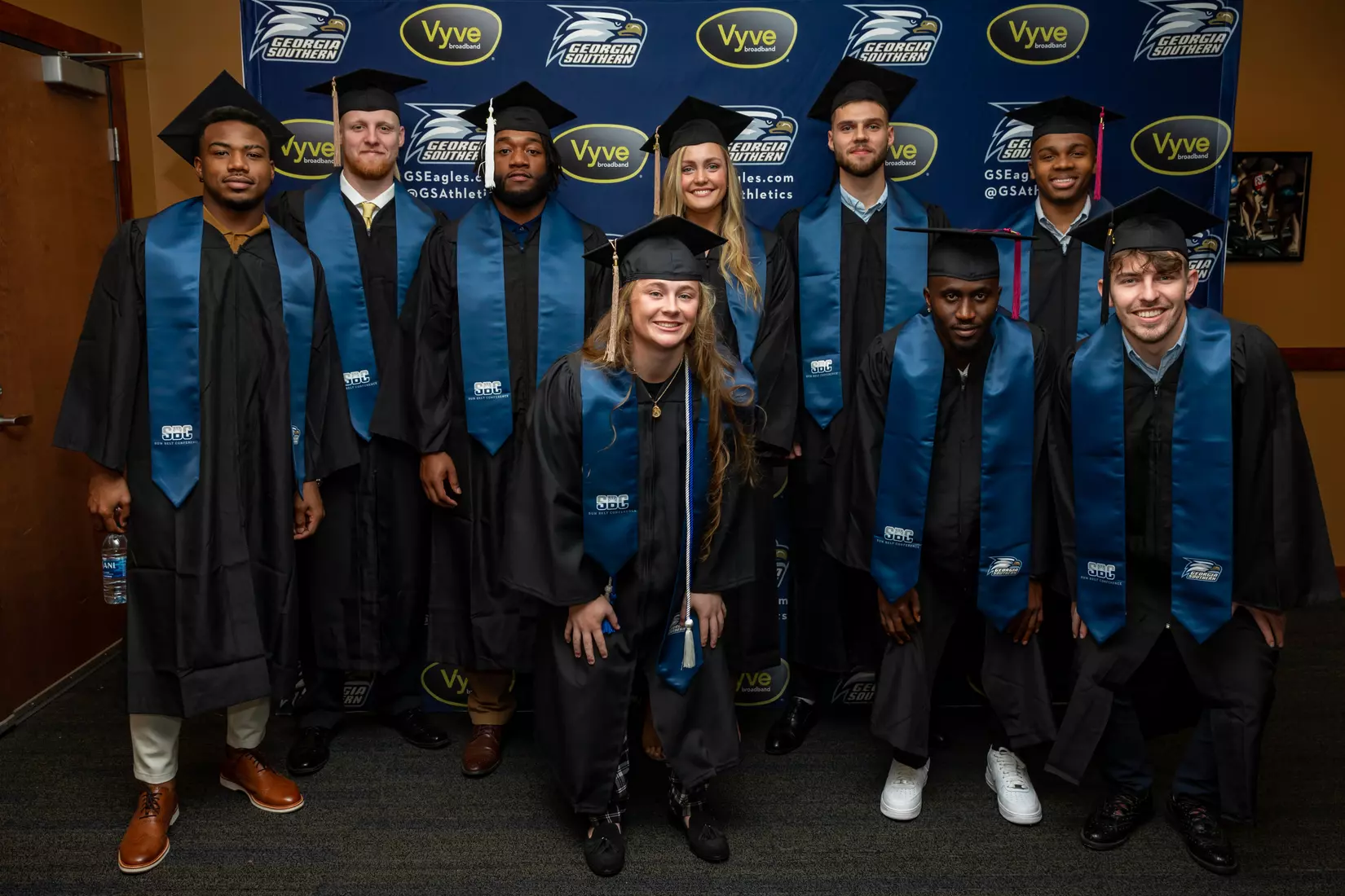 STATESBORO, GEORGIA - DECEMBER 9: Georgia Southern Athletics honors its graduating seniors in the Fall 2021 Stole Ceremony on December 9, 2021 in Statesboro, Georgia