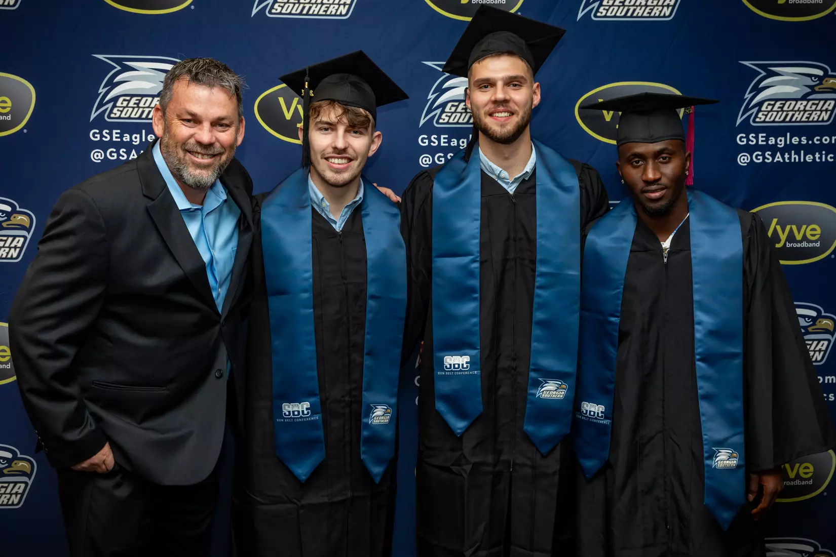 STATESBORO, GEORGIA - DECEMBER 9: Georgia Southern Athletics honors its graduating seniors in the Fall 2021 Stole Ceremony on December 9, 2021 in Statesboro, Georgia