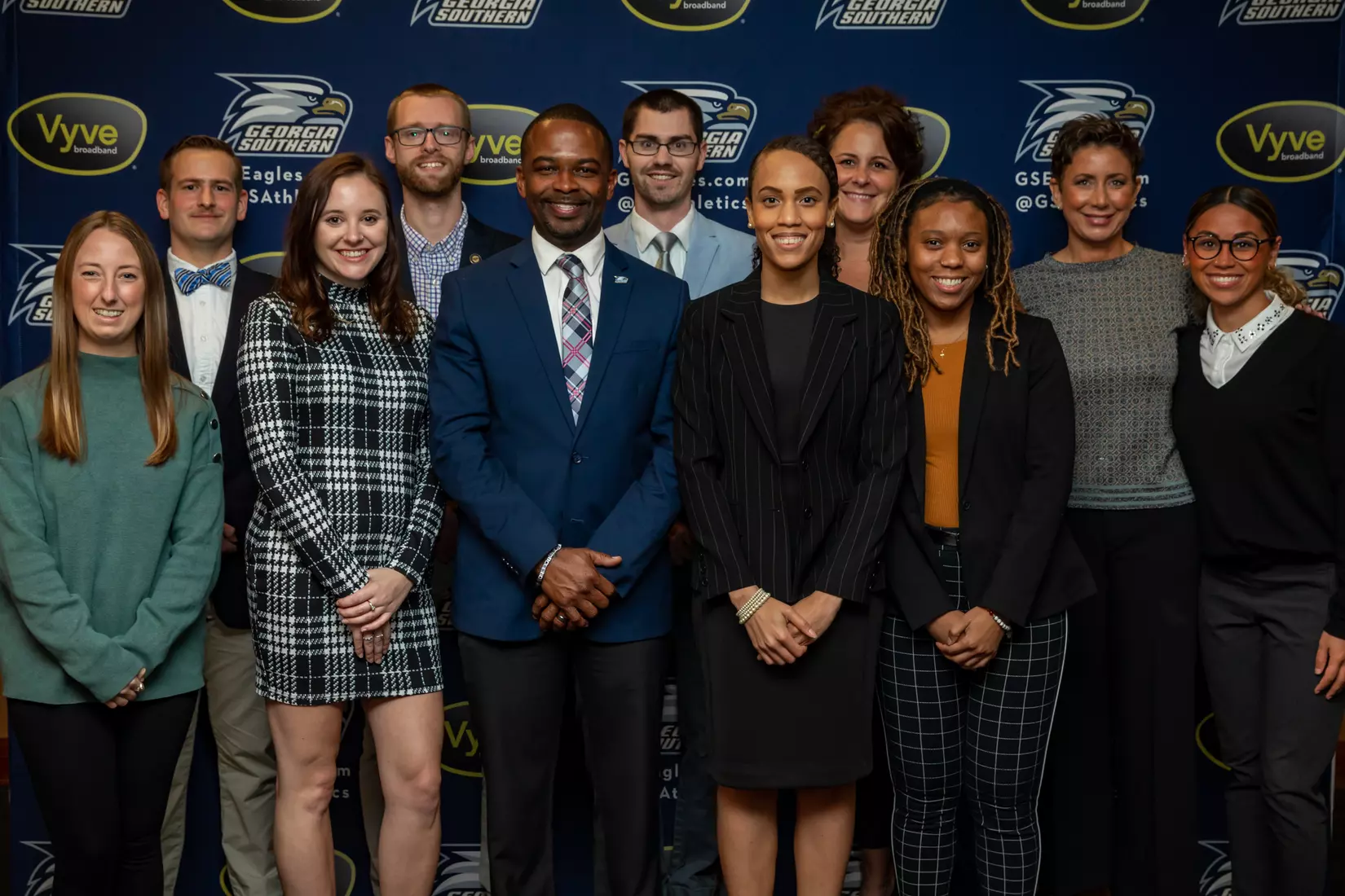 STATESBORO, GEORGIA - DECEMBER 9: Georgia Southern Athletics honors its graduating seniors in the Fall 2021 Stole Ceremony on December 9, 2021 in Statesboro, Georgia