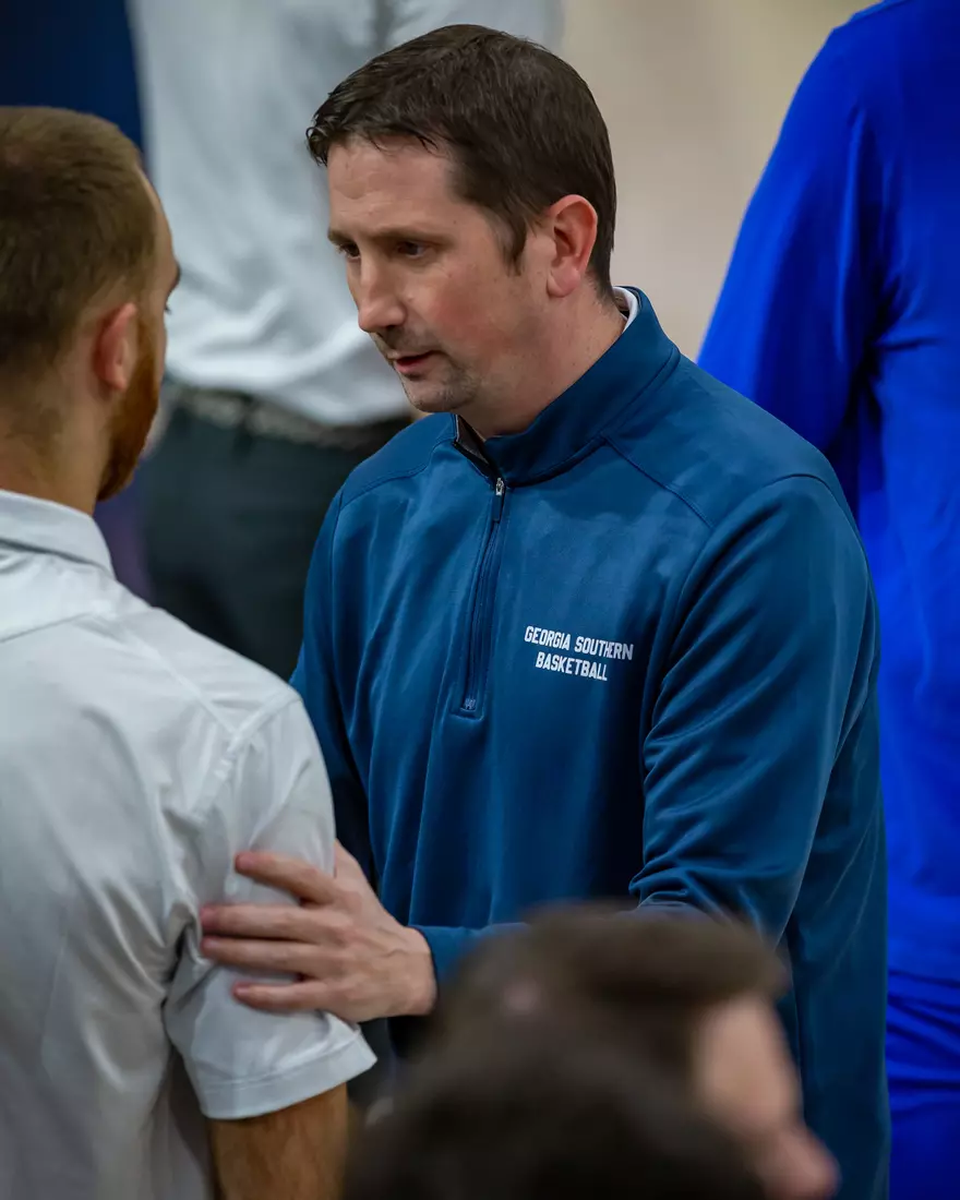 STATESBORO, GEORGIA - DECEMBER 18: Georgia Southern Men’s Basketball faces the Covenant College at Hanner Fieldhouse on December 18, 2021 in Statesboro, Georgia