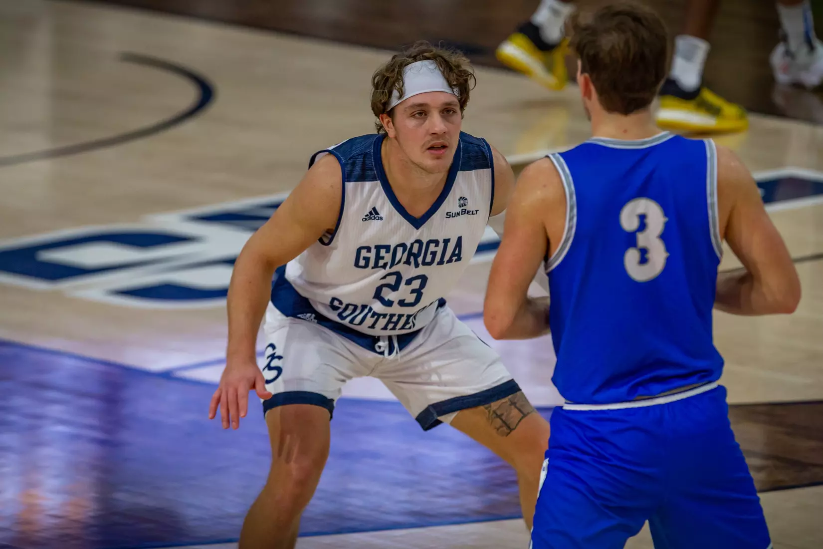 STATESBORO, GEORGIA - DECEMBER 18: Georgia Southern Men’s Basketball faces the Covenant College at Hanner Fieldhouse on December 18, 2021 in Statesboro, Georgia