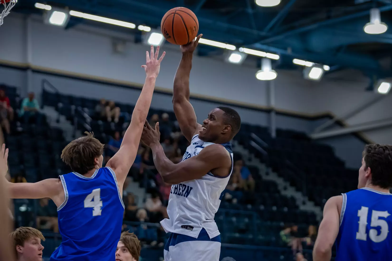 STATESBORO, GEORGIA - DECEMBER 18: Georgia Southern Men’s Basketball faces the Covenant College at Hanner Fieldhouse on December 18, 2021 in Statesboro, Georgia