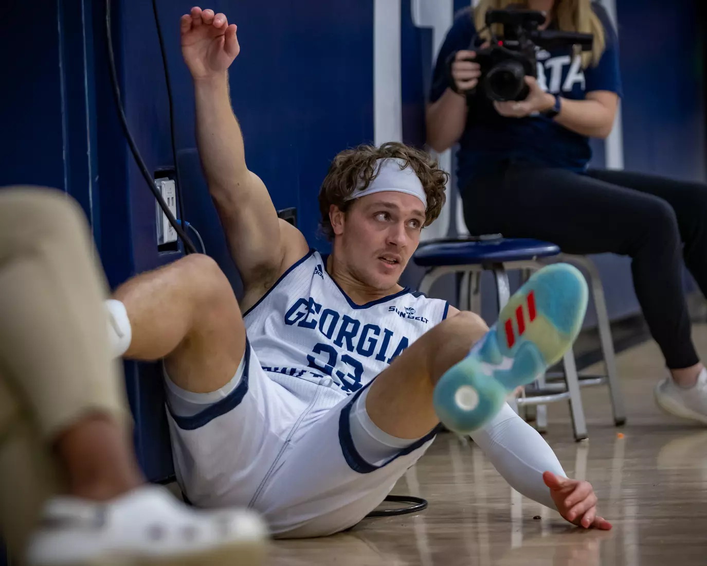 STATESBORO, GEORGIA - DECEMBER 18: Georgia Southern Men’s Basketball faces the Covenant College at Hanner Fieldhouse on December 18, 2021 in Statesboro, Georgia