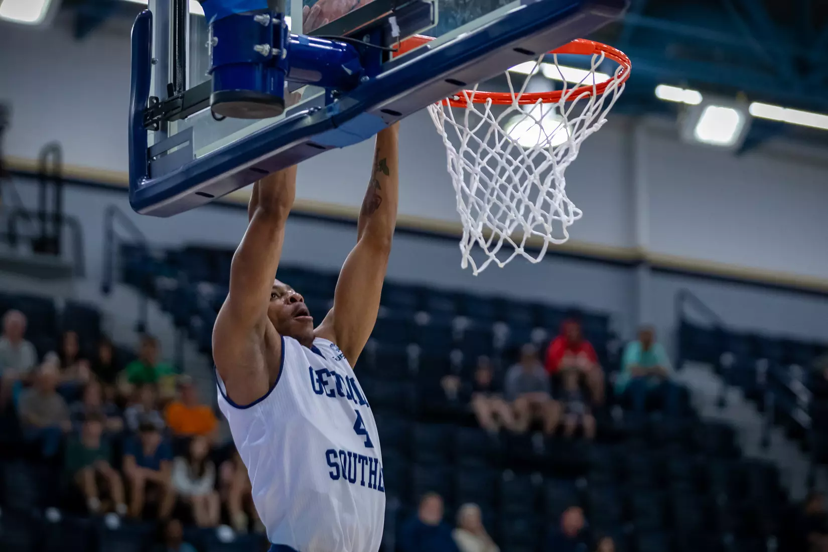 STATESBORO, GEORGIA - DECEMBER 18: Georgia Southern Men’s Basketball faces the Covenant College at Hanner Fieldhouse on December 18, 2021 in Statesboro, Georgia