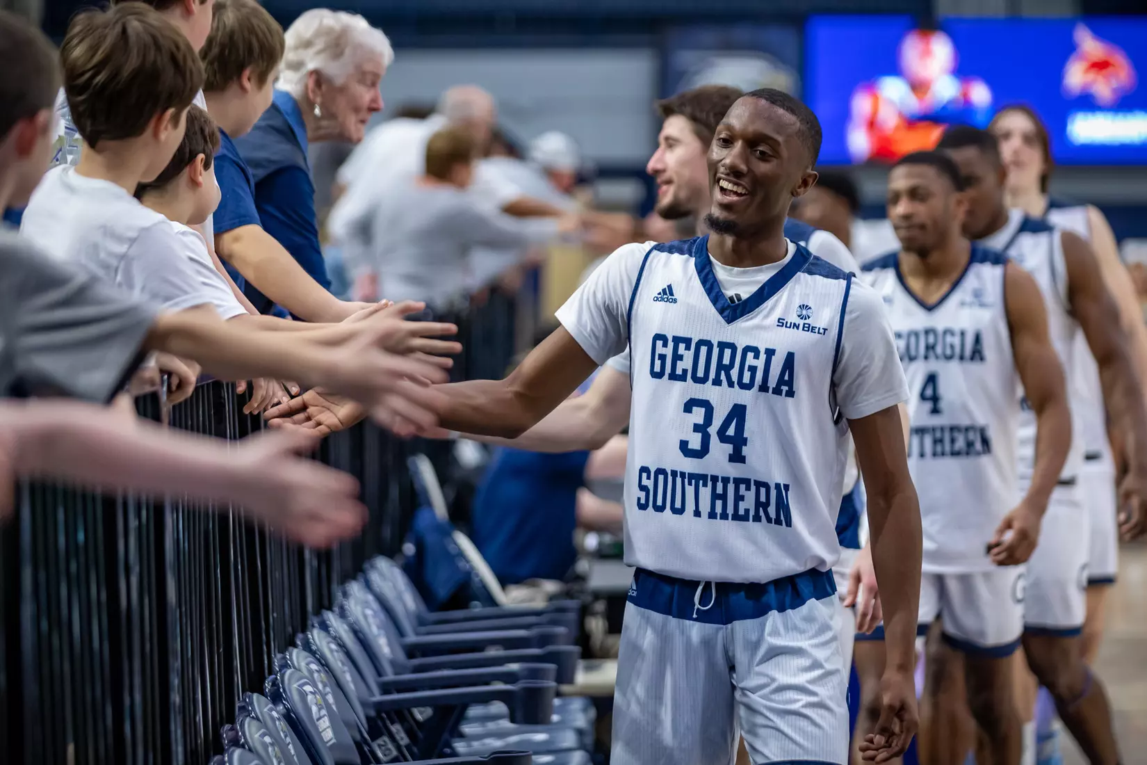 STATESBORO, GEORGIA - DECEMBER 18: Georgia Southern Men’s Basketball faces the Covenant College at Hanner Fieldhouse on December 18, 2021 in Statesboro, Georgia