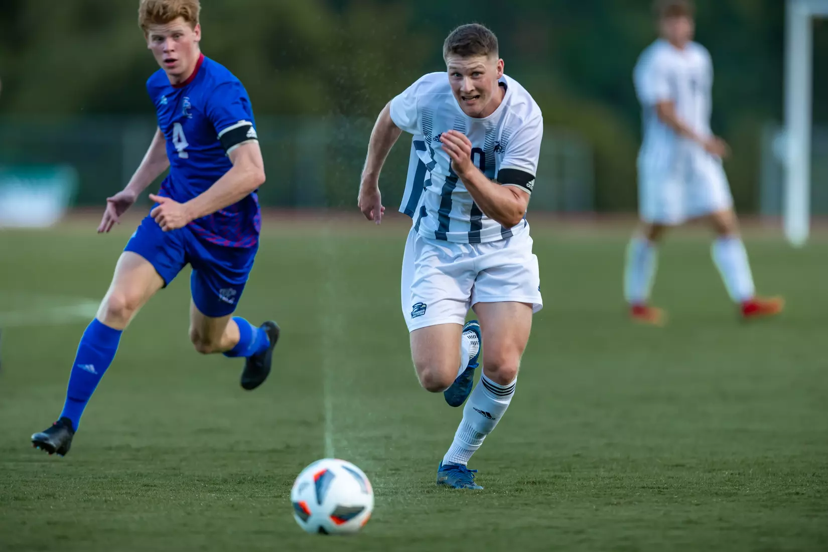 STATESBORO, GEORGIA - AUGUST 26: Georgia Southern Eagles Men’s Soccer faces Presbyterian College Blue Hose on Eagle Field at the Erk Russell Athletic Park on August 26, 2021 in Statesboro, Georgia.