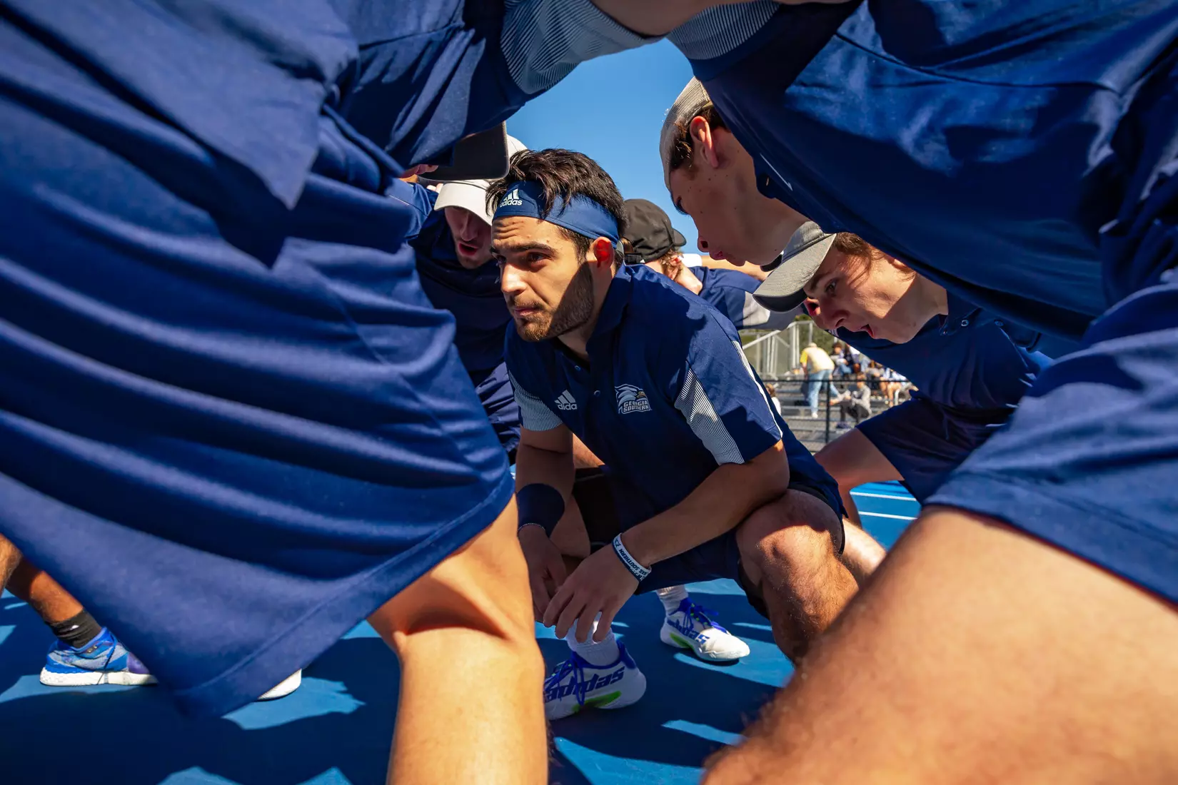 STATESBORO, GEORGIA - FEBRUARY 5: Georgia Southern Men’s Tennis faces the Gardner-Webb Bulldogs at the Wallis Tennis Center on February 5, 2022 in Statesboro, Georgia