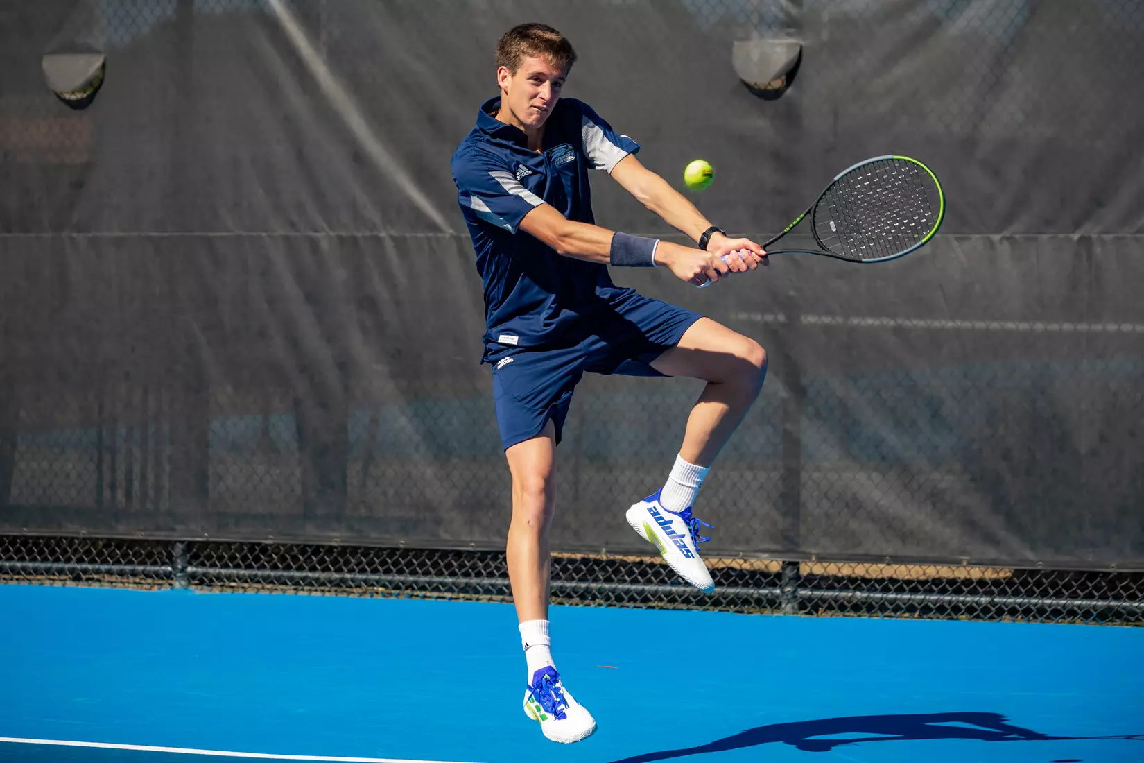 STATESBORO, GEORGIA - FEBRUARY 5: Georgia Southern Men’s Tennis faces the Gardner-Webb Bulldogs at the Wallis Tennis Center on February 5, 2022 in Statesboro, Georgia