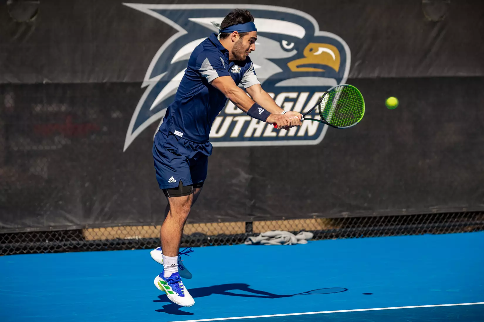 STATESBORO, GEORGIA - FEBRUARY 5: Georgia Southern Men’s Tennis faces the Gardner-Webb Bulldogs at the Wallis Tennis Center on February 5, 2022 in Statesboro, Georgia