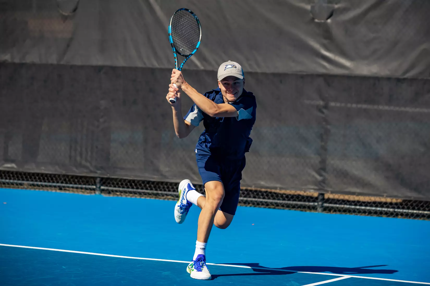 STATESBORO, GEORGIA - FEBRUARY 5: Georgia Southern Men’s Tennis faces the Gardner-Webb Bulldogs at the Wallis Tennis Center on February 5, 2022 in Statesboro, Georgia