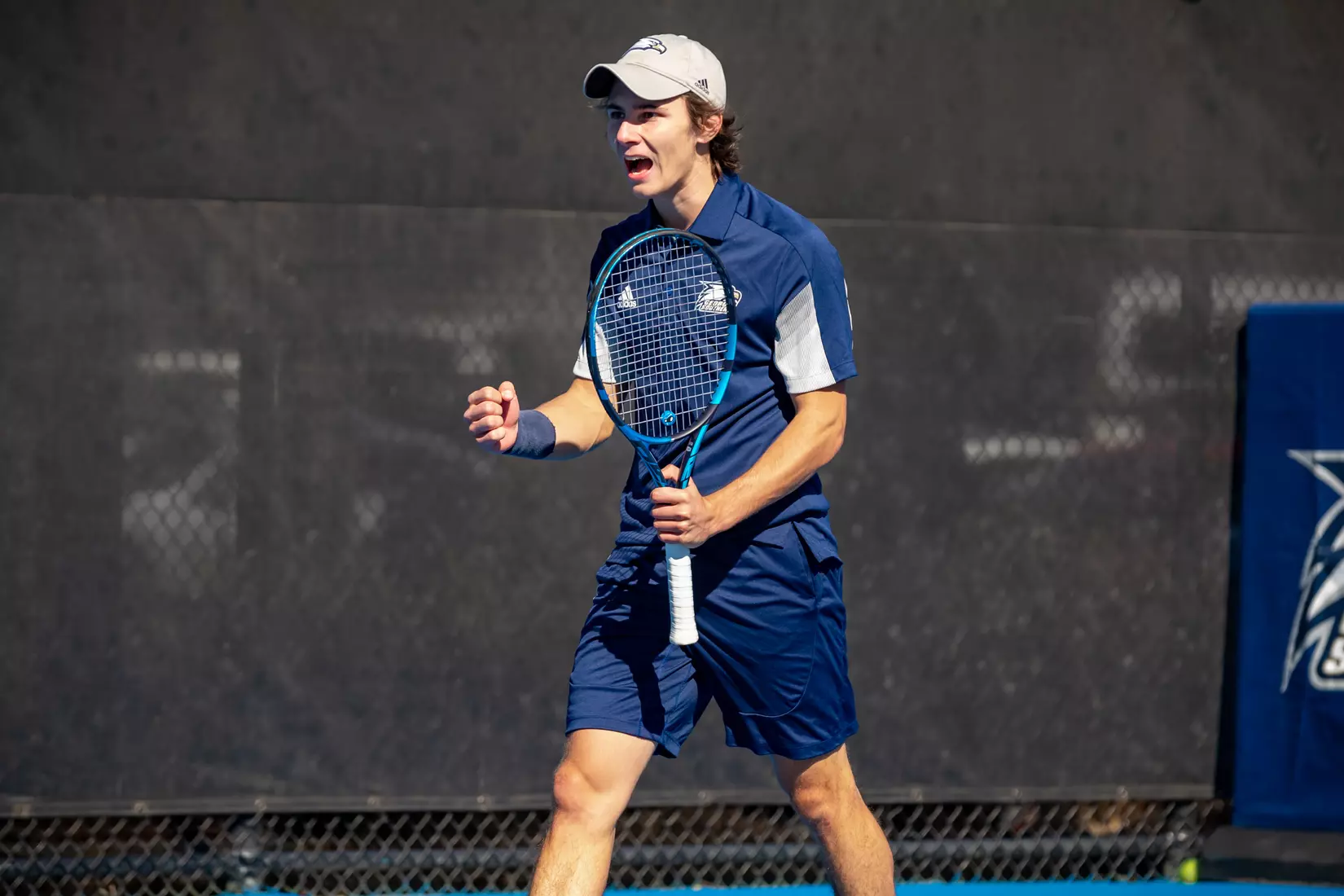 STATESBORO, GEORGIA - FEBRUARY 5: Georgia Southern Men’s Tennis faces the Gardner-Webb Bulldogs at the Wallis Tennis Center on February 5, 2022 in Statesboro, Georgia