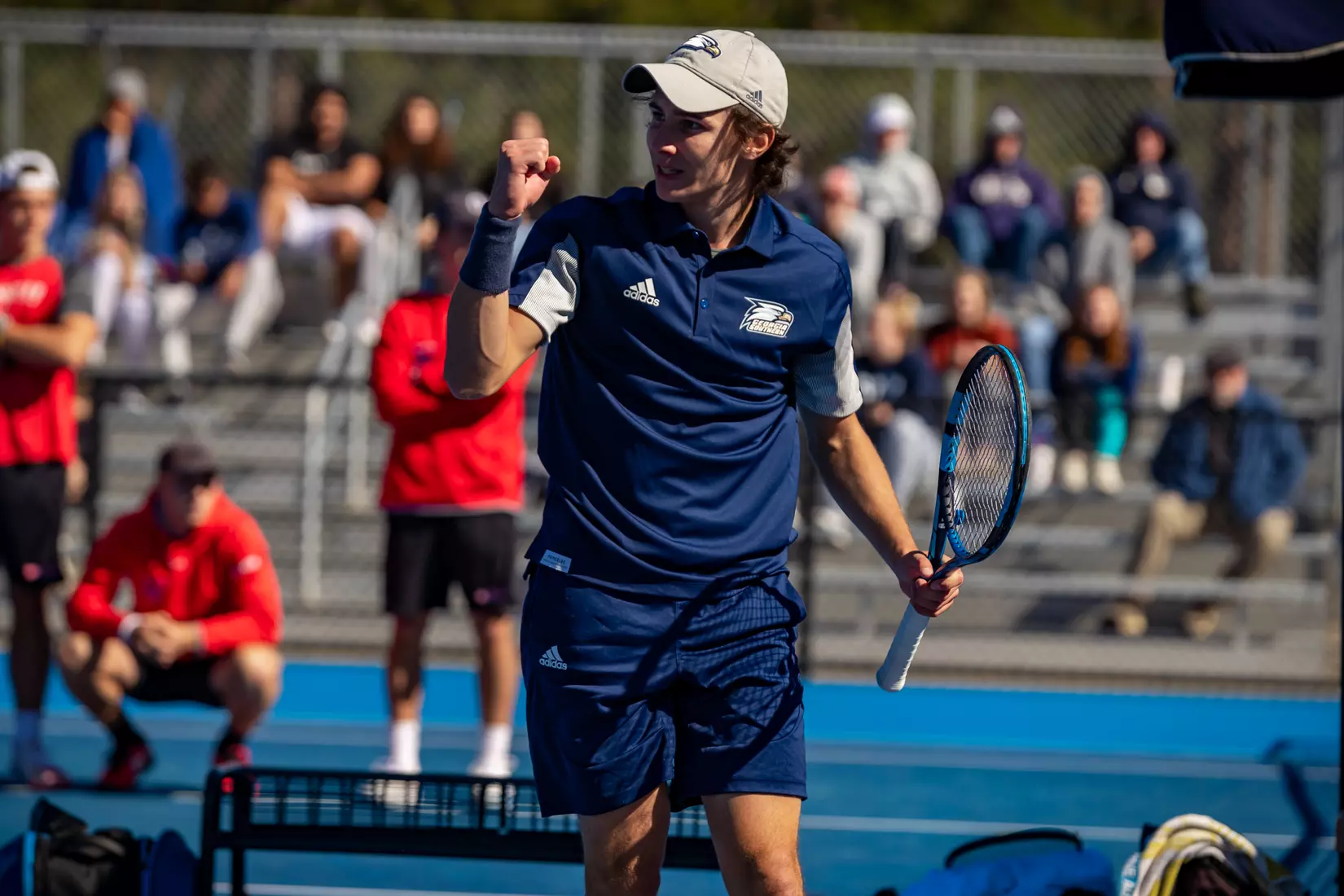 STATESBORO, GEORGIA - FEBRUARY 5: Georgia Southern Men’s Tennis faces the Gardner-Webb Bulldogs at the Wallis Tennis Center on February 5, 2022 in Statesboro, Georgia