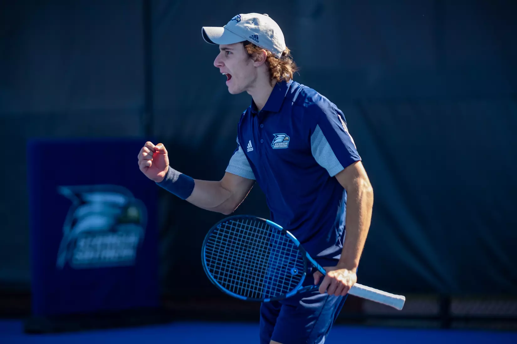 STATESBORO, GEORGIA - FEBRUARY 5: Georgia Southern Men’s Tennis faces the Gardner-Webb Bulldogs at the Wallis Tennis Center on February 5, 2022 in Statesboro, Georgia