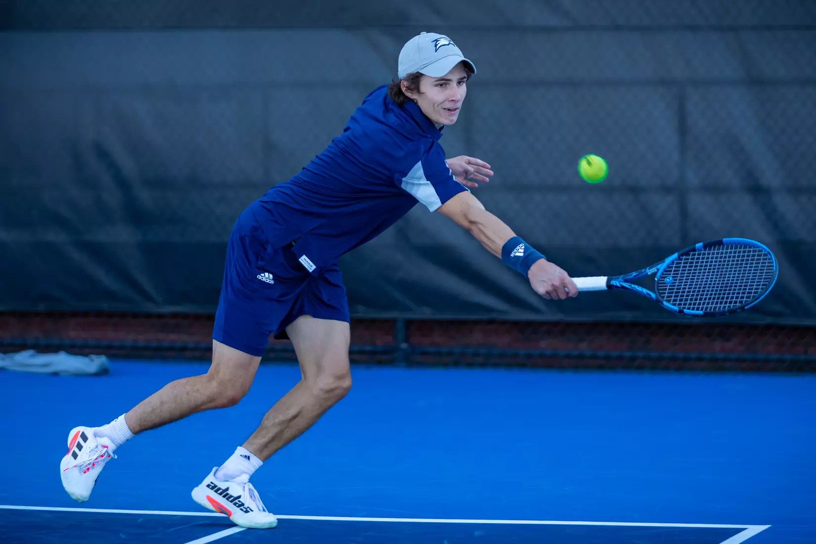 STATESBORO, GEORGIA - FEBRUARY 5: Georgia Southern Men’s Tennis faces the Gardner-Webb Bulldogs at the Wallis Tennis Center on February 5, 2022 in Statesboro, Georgia