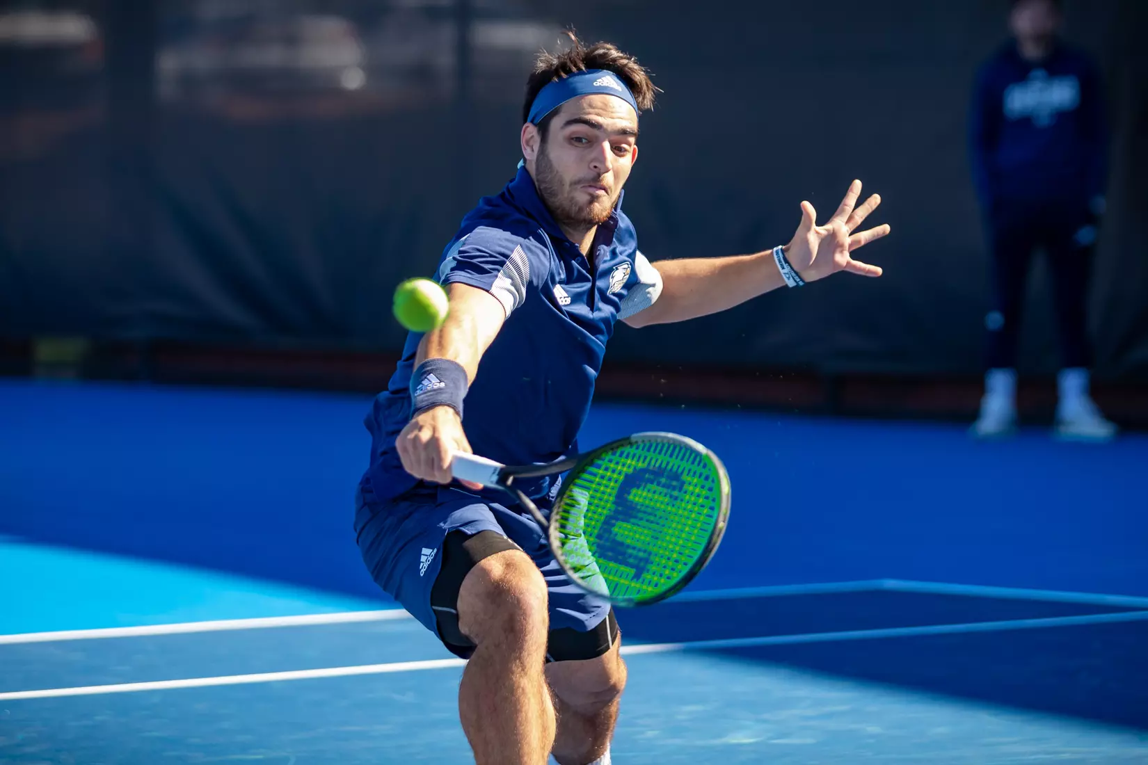 STATESBORO, GEORGIA - FEBRUARY 5: Georgia Southern Men’s Tennis faces the Gardner-Webb Bulldogs at the Wallis Tennis Center on February 5, 2022 in Statesboro, Georgia