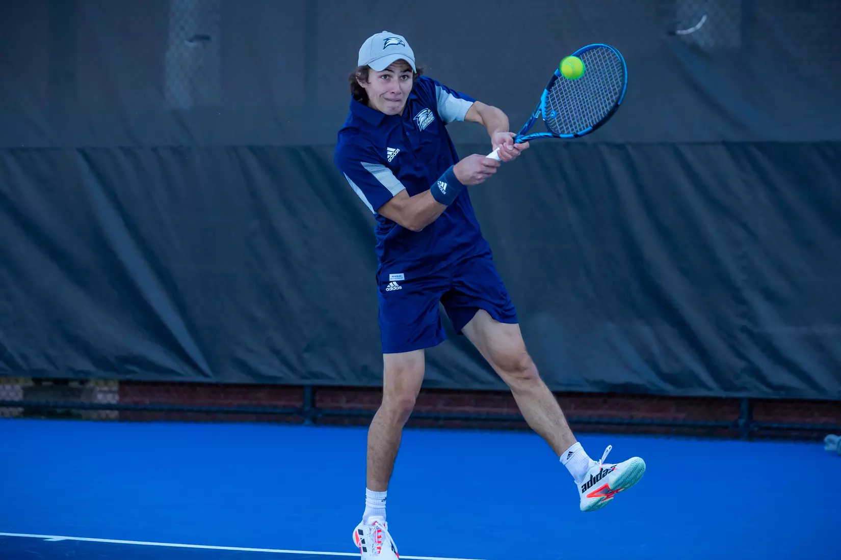 STATESBORO, GEORGIA - FEBRUARY 5: Georgia Southern Men’s Tennis faces the Gardner-Webb Bulldogs at the Wallis Tennis Center on February 5, 2022 in Statesboro, Georgia