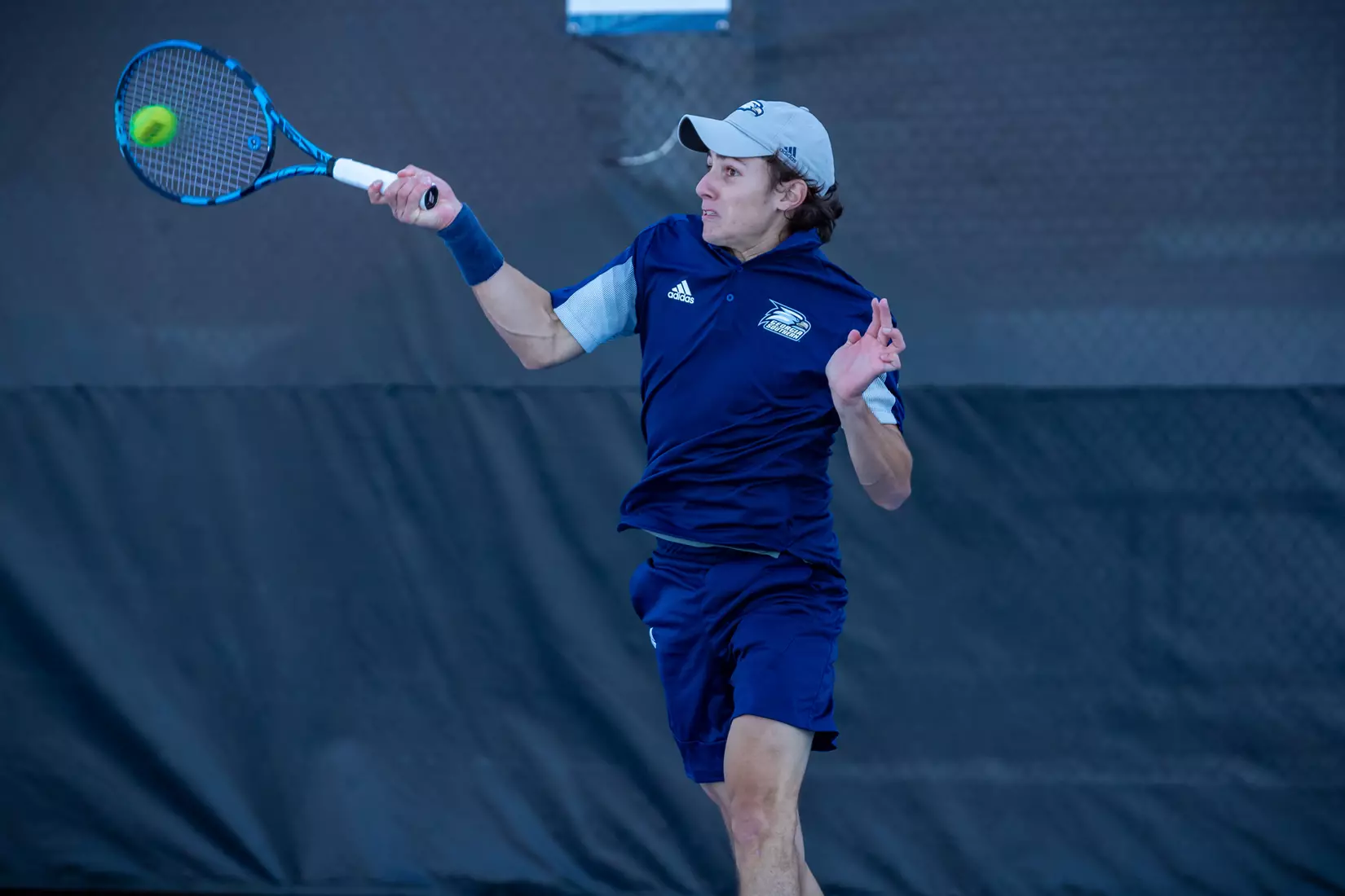 STATESBORO, GEORGIA - FEBRUARY 5: Georgia Southern Men’s Tennis faces the Gardner-Webb Bulldogs at the Wallis Tennis Center on February 5, 2022 in Statesboro, Georgia