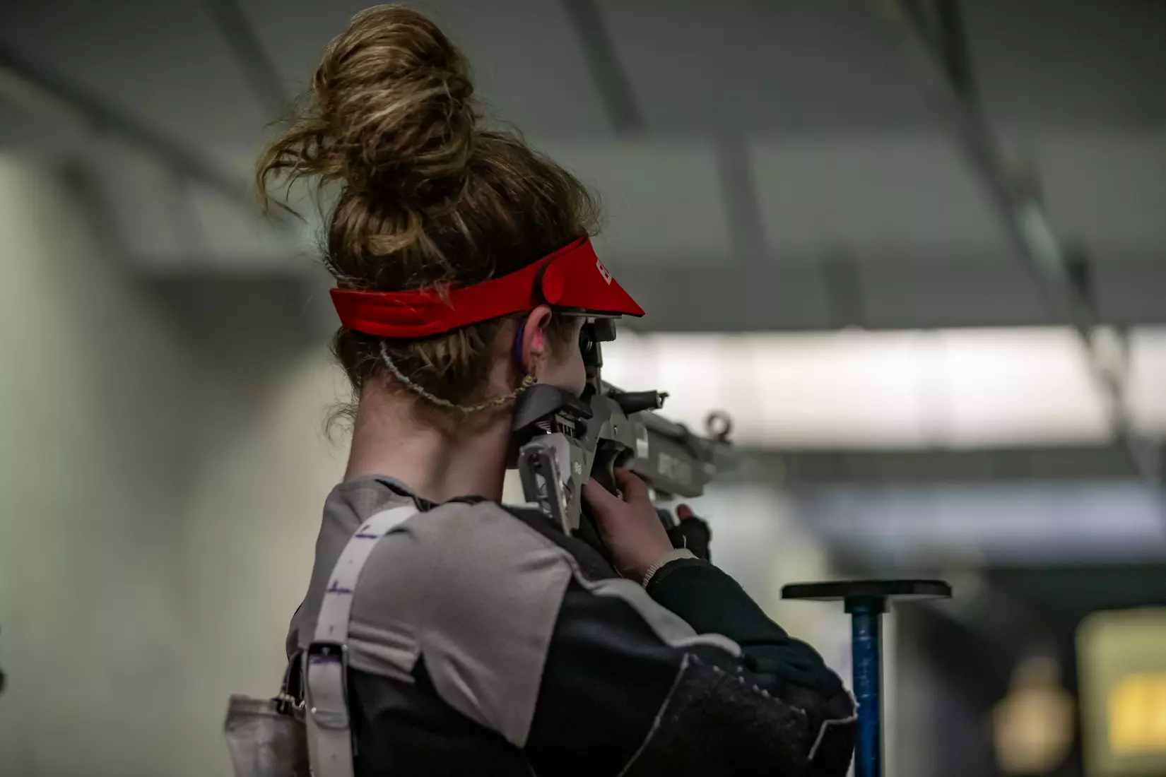 STATESBORO, GEORGIA - FEBRUARY 19: Georgia Southern Rifle faces the UAB Blazers at the Shooting Sports Education Center on February 18, 2022 in Statesboro, Georgia