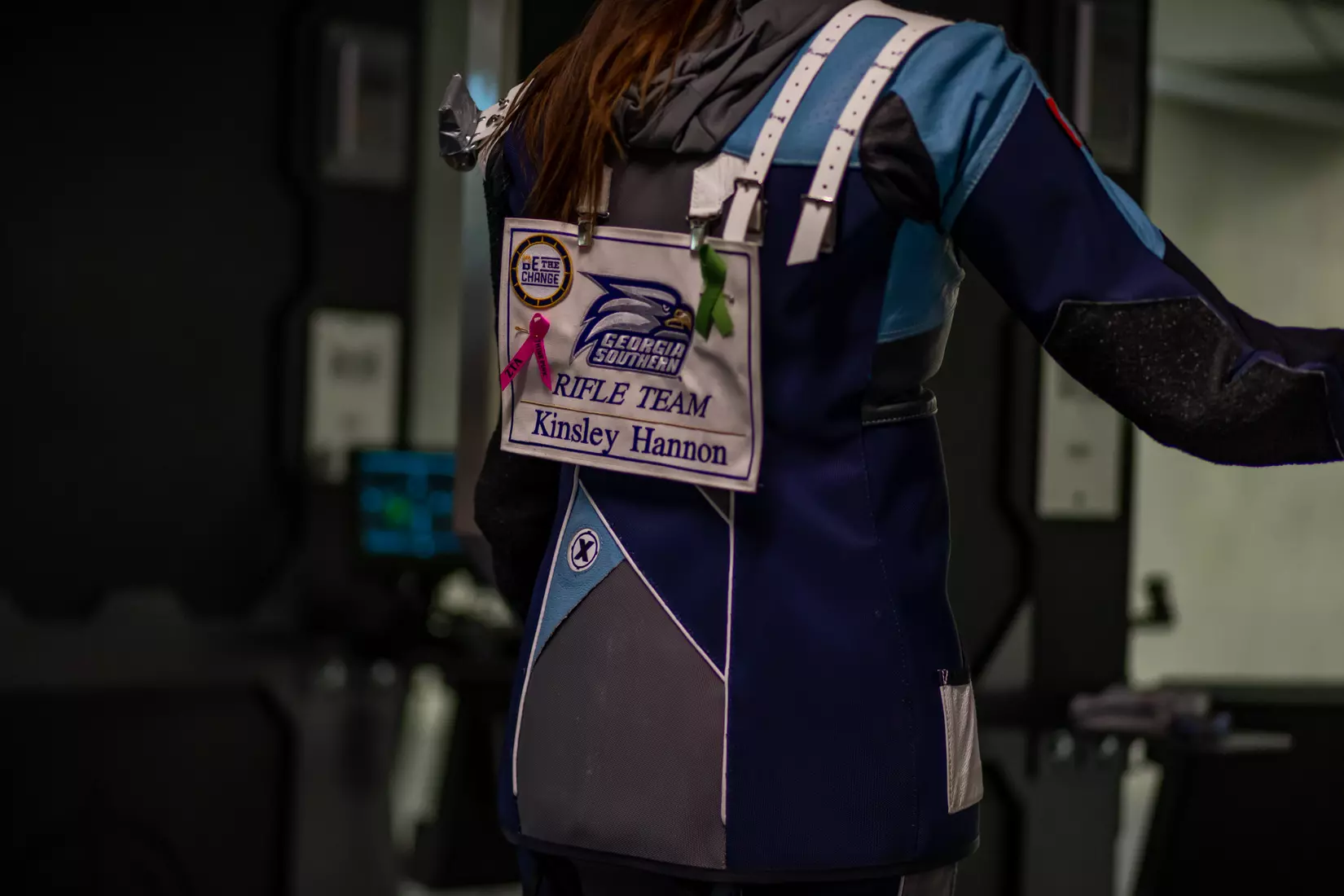 STATESBORO, GEORGIA - FEBRUARY 19: Georgia Southern Rifle faces the UAB Blazers at the Shooting Sports Education Center on February 18, 2022 in Statesboro, Georgia