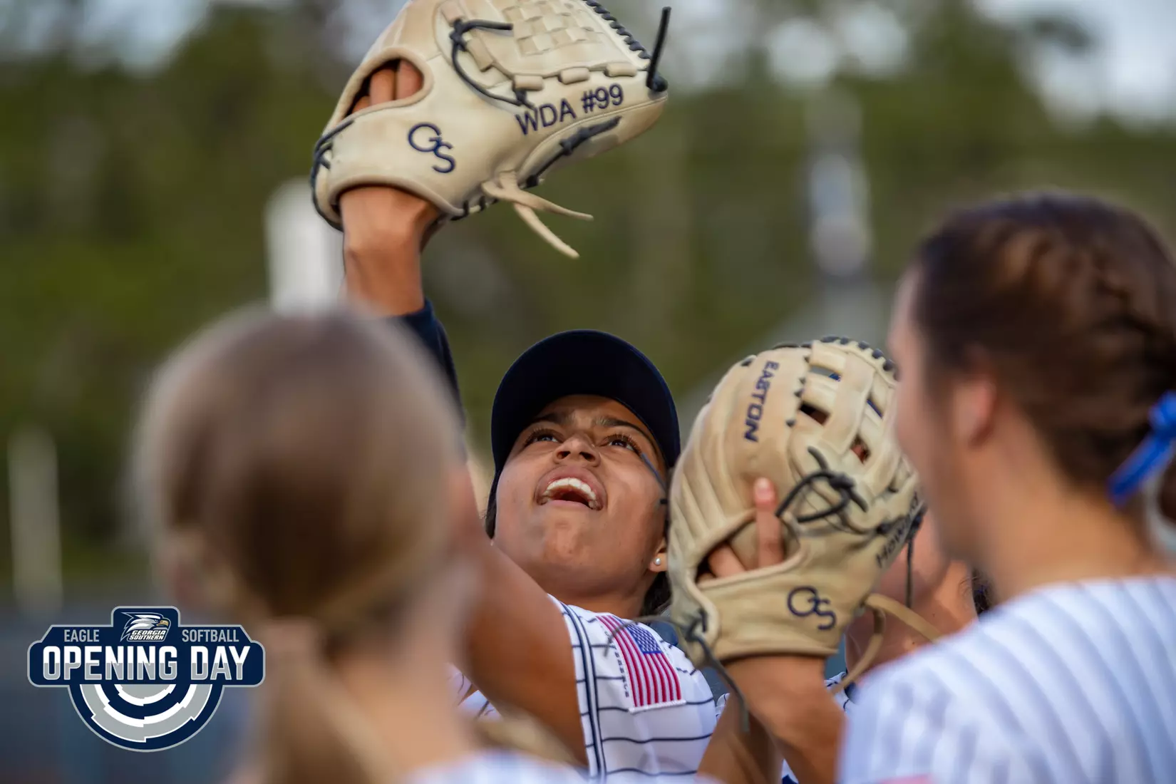 STATESBORO, GEORGIA - FEBRUARY 11: Georgia Southern Softball faces the Binghamton Bearkats at the Eagle Softball Field on February 11, 2022 in Statesboro, Georgia