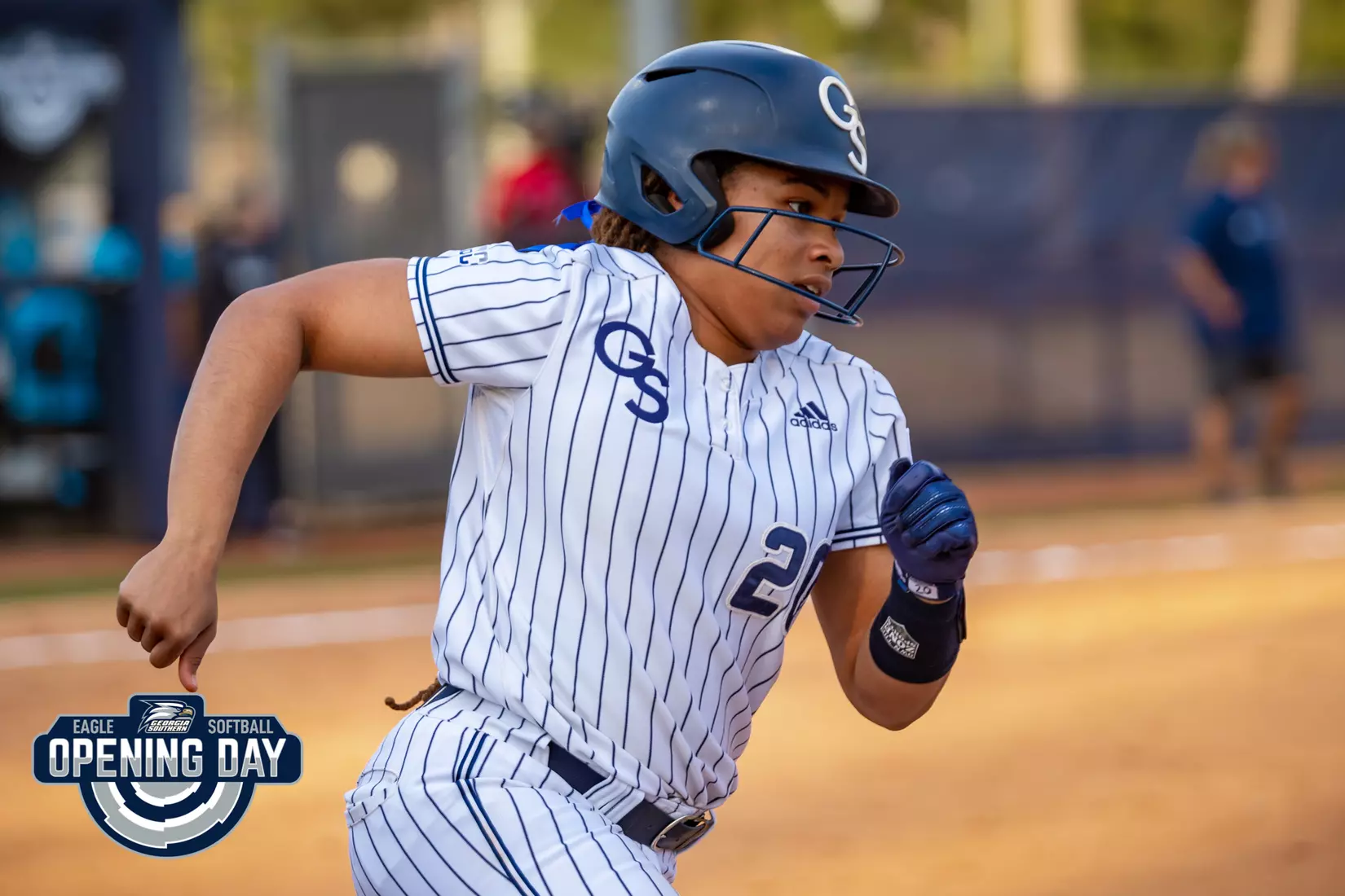 STATESBORO, GEORGIA - FEBRUARY 11: Georgia Southern Softball faces the Binghamton Bearkats at the Eagle Softball Field on February 11, 2022 in Statesboro, Georgia