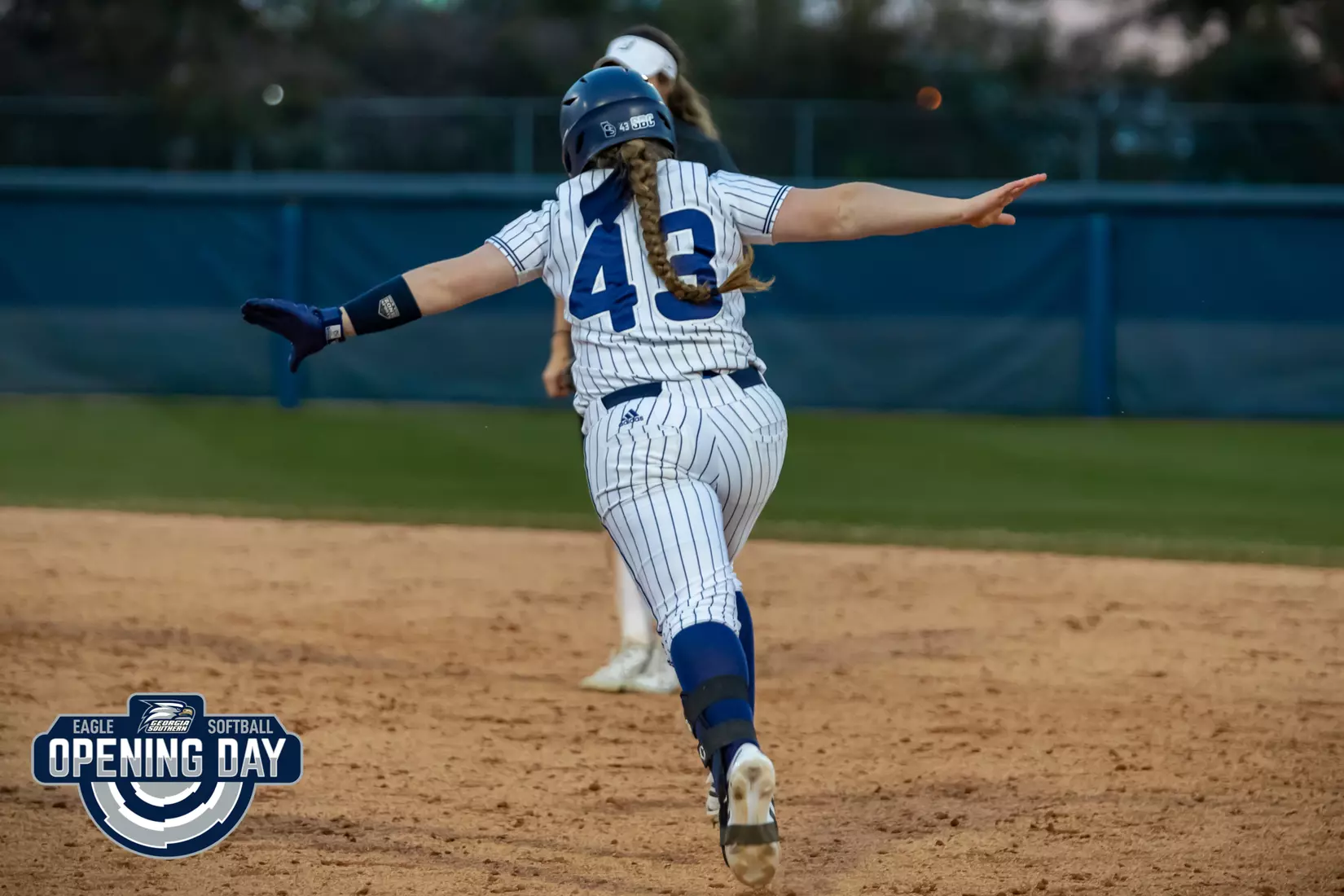 STATESBORO, GEORGIA - FEBRUARY 11: Georgia Southern Softball faces the Binghamton Bearkats at the Eagle Softball Field on February 11, 2022 in Statesboro, Georgia