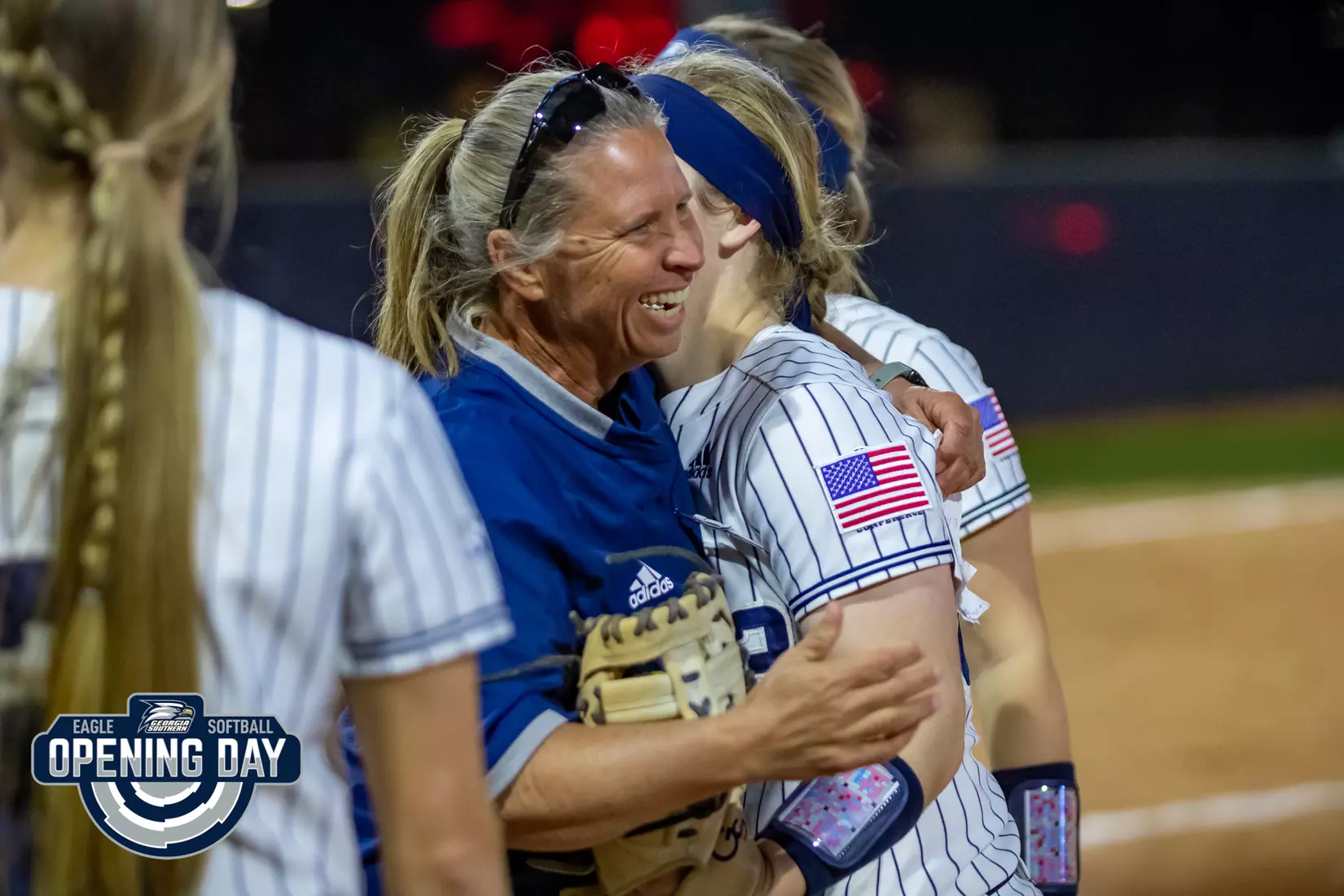STATESBORO, GEORGIA - FEBRUARY 11: Georgia Southern Softball faces the Binghamton Bearkats at the Eagle Softball Field on February 11, 2022 in Statesboro, Georgia