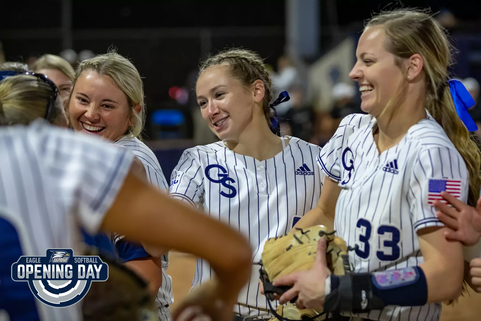 STATESBORO, GEORGIA - FEBRUARY 11: Georgia Southern Softball faces the Binghamton Bearkats at the Eagle Softball Field on February 11, 2022 in Statesboro, Georgia