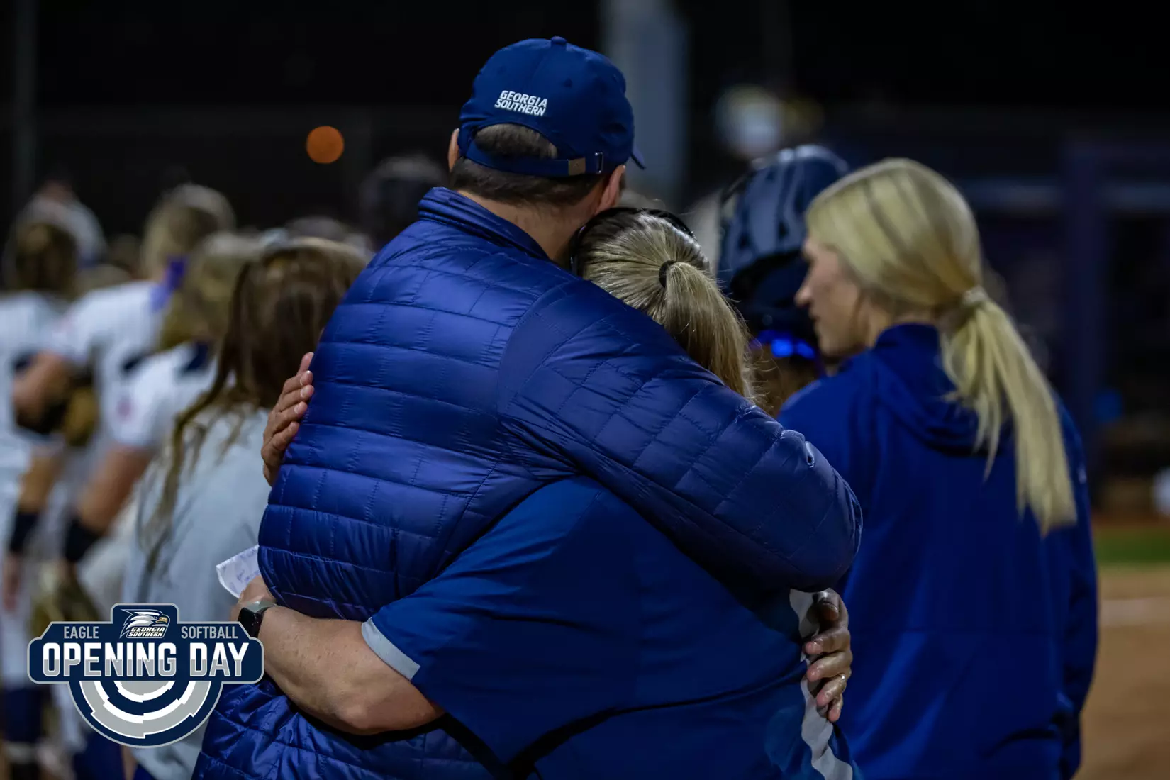 STATESBORO, GEORGIA - FEBRUARY 11: Georgia Southern Softball faces the Binghamton Bearkats at the Eagle Softball Field on February 11, 2022 in Statesboro, Georgia