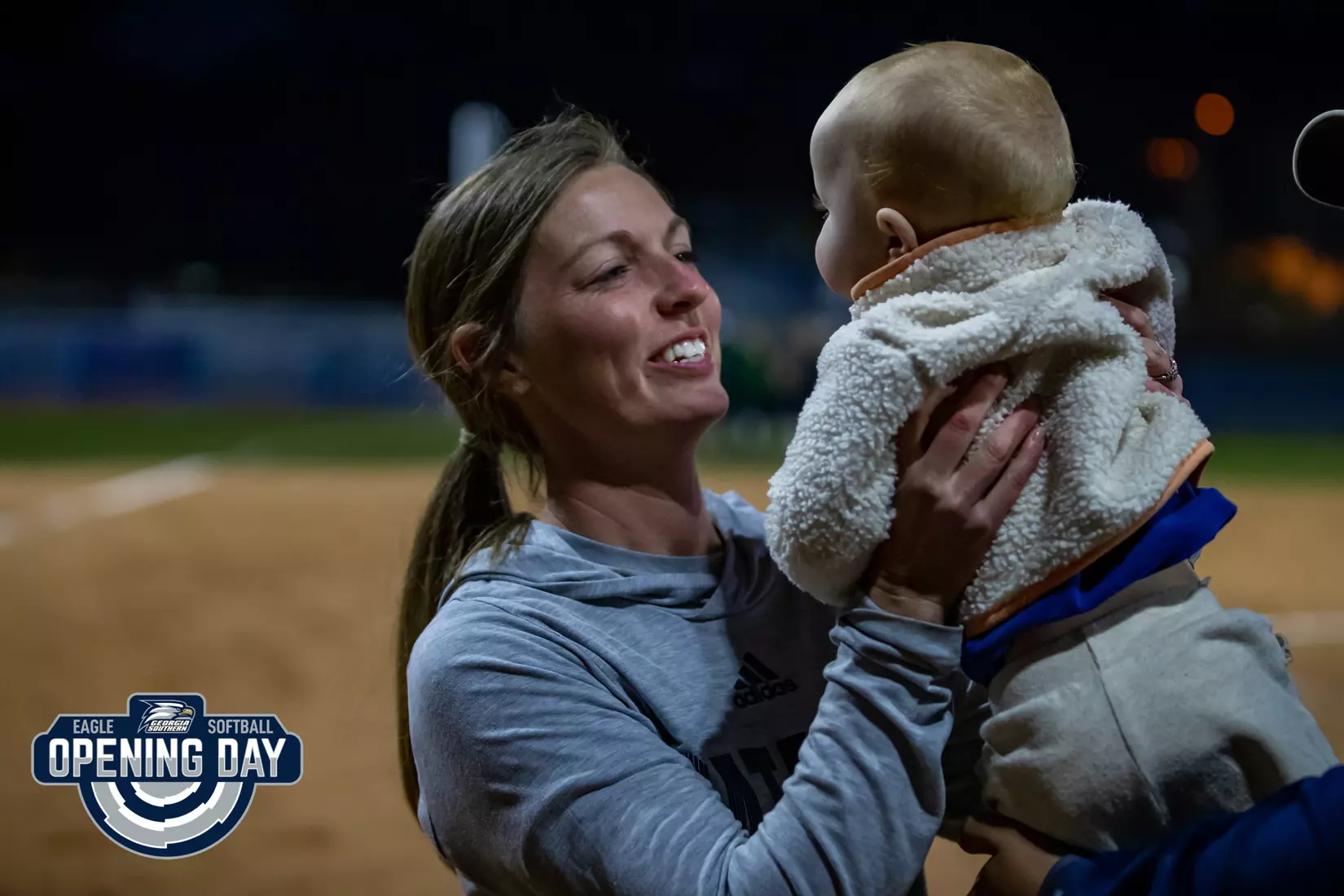 STATESBORO, GEORGIA - FEBRUARY 11: Georgia Southern Softball faces the Binghamton Bearkats at the Eagle Softball Field on February 11, 2022 in Statesboro, Georgia