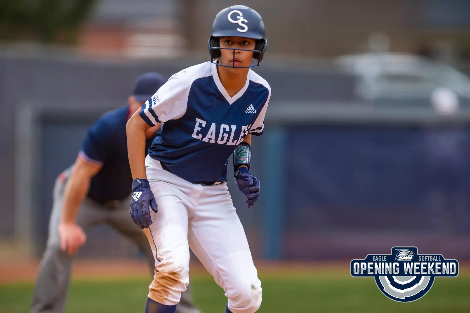 STATESBORO, GEORGIA - FEBRUARY 12: Georgia Southern Softball faces the Radford Highlanders at Eagle Field on February 12, 2022 in Statesboro, Georgia