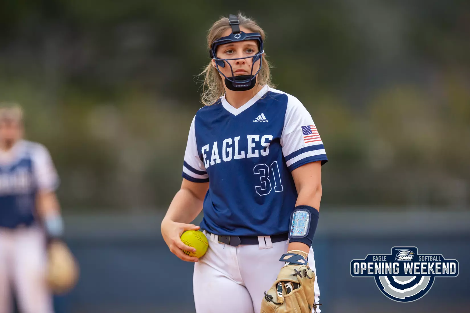 STATESBORO, GEORGIA - FEBRUARY 12: Georgia Southern Softball faces the Radford Highlanders at Eagle Field on February 12, 2022 in Statesboro, Georgia