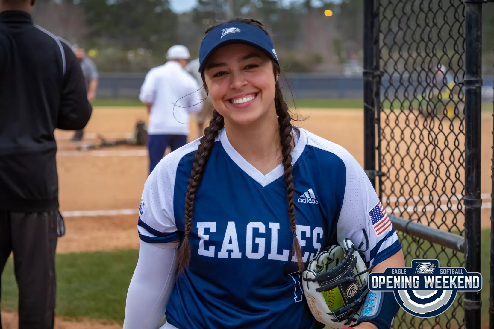 STATESBORO, GEORGIA - FEBRUARY 12: Georgia Southern Softball faces the Radford Highlanders at Eagle Field on February 12, 2022 in Statesboro, Georgia