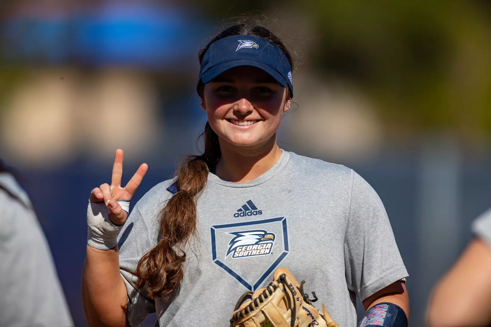 STATESBORO, GEORGIA - FEBRUARY 18: Georgia Southern Softball faces the Maine Black Bears at Eagle Field on February 18, 2022 in Statesboro, Georgia