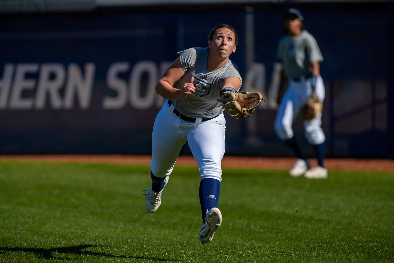 STATESBORO, GEORGIA - FEBRUARY 18: Georgia Southern Softball faces the Maine Black Bears at Eagle Field on February 18, 2022 in Statesboro, Georgia