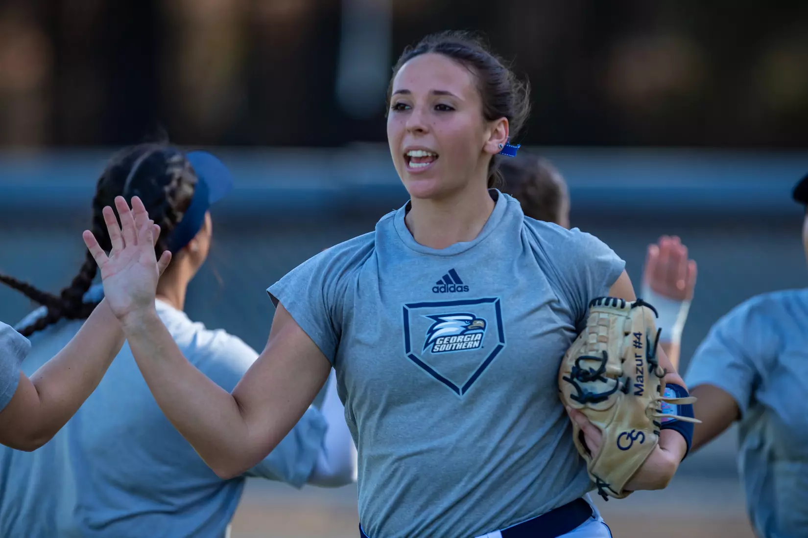 STATESBORO, GEORGIA - FEBRUARY 18: Georgia Southern Softball faces the Maine Black Bears at Eagle Field on February 18, 2022 in Statesboro, Georgia